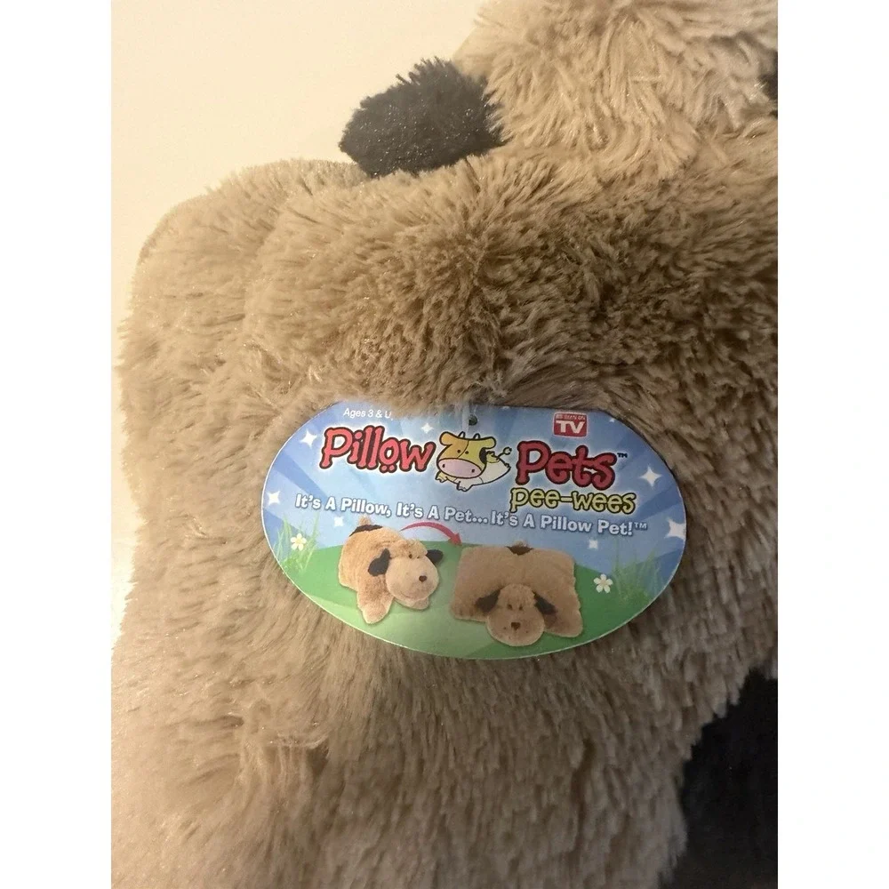 Pillow Pets Pee-wee Pee-wees Dog Plush Pillow Brown/Beige 100% Polyester